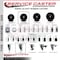 Service Caster 3.5'' Soft Rubber Swivel 1-3/8'' Expanding Stem Caster Set 2 Total Lock Brakes, 4PK SCC-EXTTL20S3514-SRS-2-S-2-138 - alternate 4